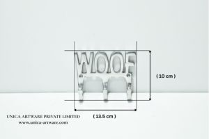 Suministro Directo de Fábrica: Gancho de Pared Decorativo de Aluminio con Diseño de Palabra 'Woof', Soporte para Correa de Mascota y Llaves, Disponible para Envío Mundial - Product Image 6