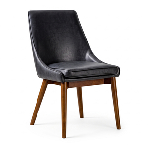 Chaise de salle à manger rembourrée Orbit en teck massif, style moderne et contemporain, qualité supérieure, confort rembourré pour hôtel, restaurant, vente en gros B2B - Product Image 3