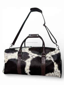 Bolsa de Viaje de Cuero Genuino Vintage de Primera Calidad con Cierre, Bolso de Mano para Fin de Semana, Modelo LHDB-0132 - Product Image 3