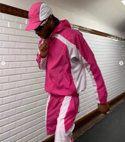 Ensemble short et veste coupe-vent d'été en nylon et polyester pour homme, respirant, confortable, léger, uni, streetwear