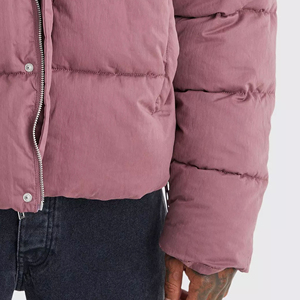 Men Puffer <b>Jacket</b> Water Resistant Winter Outerwear Lightweight Quilted Construction Warm Insulated Fabric Comfortable Fit OEM - Product Image 5