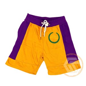 Shorts personnalisés pour hommes en molleton de coton Omega brodé, style urbain, couleur unie, respirant, taille élastique, séchage rapide, pour la fraternité - Product Image 3