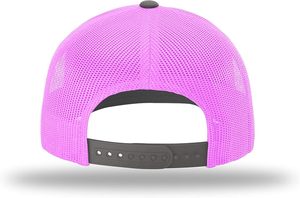 Casquette Snapback à 6 Panneaux en Maille Gris Rose avec Coutures Contrastées Réglable Unisexe Chapeau Décontracté Printemps Été Adulte - Product Image 5