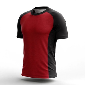 Maillot de football d'été sportif décontracté à manches courtes pour hommes - AMKOOR ENTERPRISES Polyester respirant - Product Image 3
