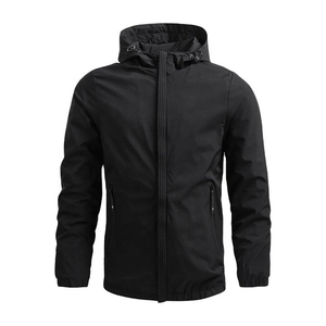 Novedad de Otoño, Chaquetas Deportivas Personalizadas con Capucha para Hombre, Chaqueta Cortavientos Impermeable Vintage con Cremallera de Poliéster - Product Image 4