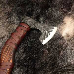 Premium THEWIZ CRAFTS Industrial Grade Tomahawk Hatchet High Carbon Steel Viking <b>Axe</b> Wholesale Camping Survival <b>Axe</b> <b>Wooden</b> - Product Image 6