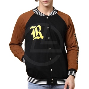 Chaqueta Clásica de Lona para Hombre, Estilo Universitario, Cuello Alto, Ribete Acanalado, Cierre con Botones Cubiertos, Forro Polar, Ligera y Elegante - Product Image 5