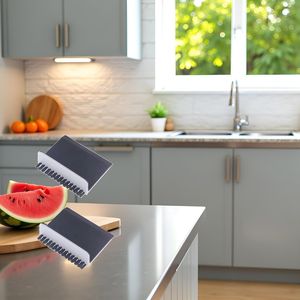 2 Pezzi Spazzola Lavasciuga Nera per Lavello da Cucina, Spazzola per Pulizia Bancone, Spazzola per Verdure, Accessori Utensili da Cucina per la Casa - Product Image 3
