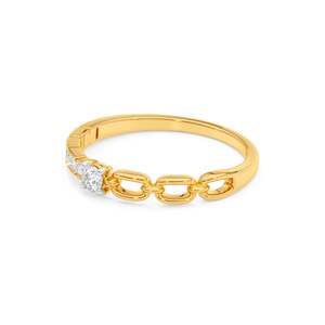 Bague solitaire ronde en or avec diamant de laboratoire pour fiançailles, mariage et cadeau d'anniversaire - Product Image 1