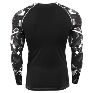 Men's <b>Athletic</b> Compression Rash Guard Quick Dry Long Sleeve Training Shirt for Fitness, CrossFit, Running Rash Guard - Product Image 1