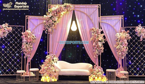 Candelabros metálicos deslumbrantes, decoración de escenario, hermosa y moderna, recepción, escenario, boda, vela de Metal - Product Image 4