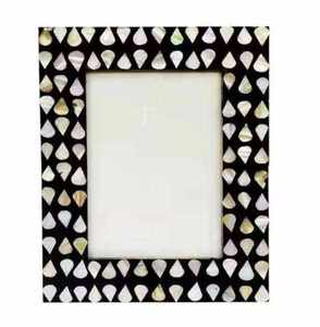 Luxury Bone Inlay Wooden Photo Frame with Traditional Indian Floral Artwork for Home Decor and Gift Wholesale - Product Image 1