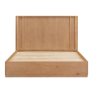 Premium Wooden Platform <b>Bed</b> <b>Frame</b> With Headboard Modern Bedroom Furniture OEM ODM Customized Design Available - Product Image 4