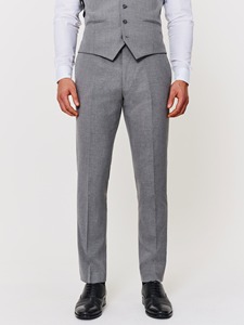 Costume 3 pièces pour homme, blazer, gilet et pantalon en laine infroissable, confortable pour le bureau et les réunions, idéal pour les mariages. - Product Image 5