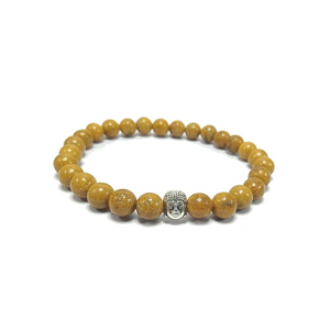 High Quality Yellow jasper <b>Beads</b> Buddha <b>Bracelet</b> Romantic Gift Fashion Charm Jewelry for <b>Men</b> Women Energy Meditation - Product Image 1