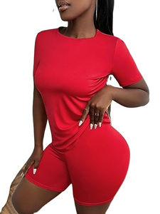 Ensemble de deux pièces de haute qualité, t-shirt à manches courtes et short, ensembles de deux pièces, nouveau design, vêtements d'été pour femmes, ensemble de deux pièces personnalisé - Product Image 2