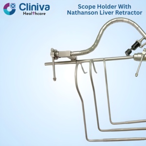 Scope Holder with Nathanson Liver Retractor Manual High Quality Reusable Surgical Instrument Set - Product Image 4