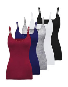 Wholesale Women Fashion Solid Breathable Casual Satin Silk/Cotton Knit Tank <b>Tops</b> Sexy Backless Cross Straps - Product Image 2