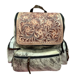 Mochila de Viaje Estilo Western de Cuero PU Hecha a Mano, Marca HORZE N PET International, Vintage, con Opciones de Varios Tamaños - Product Image 1