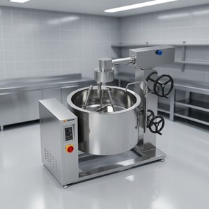 Olla de vapor con inducción y revestimiento giratorio Amicook 380V/440V, modelo con control de temperatura, gran capacidad, para cocina. - Product Image 2