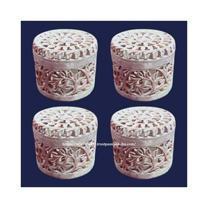 Produit haut de gamme de qualité supérieure Boîte en stéatite design haut de gamme avec sculpture Produit fait à la main utilisé pour la boîte de rangement de bijoux Article cadeau - Product Image 5