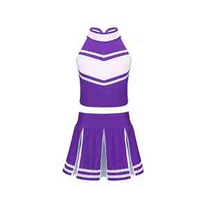ชุดยูนิฟอร์มเชียร์ลีดเดอร์คุณภาพสูงแบบขายส่ง OEM ผลิตตามสั่ง เป็นมิตรกับสิ่งแวดล้อม สำหรับทีมหญิง พร้อมชุดประดับเพชร - Product Image 3