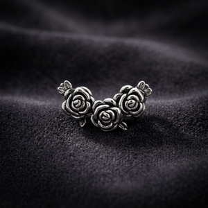 Pendentif Trio Rose en Argent 925, pour un usage quotidien, romantique - Product Image 1