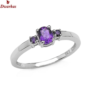 Hottest luxury fine jewelry 925 Sterling silver natural amethyst <b>CZ</b> multi gemstone <b>ring</b> fashion wedding <b>rings</b> - Product Image 5