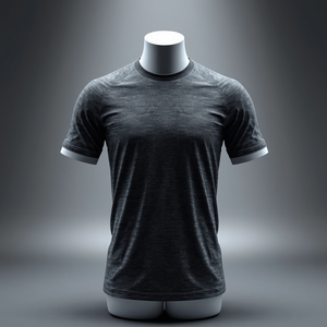 เสื้อยืดคอกลมแขนสั้นผู้ชาย ผ้าฝ้าย 100% ระบายอากาศ แห้งเร็ว เป็นมิตรกับสิ่งแวดล้อม สวมใส่สบาย เหมาะกับกิจกรรมกลางแจ้ง รับผลิตแบบ OEM/ODM - Product Image 1