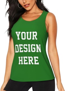 Camiseta sin mangas negra de algodón para mujer con estampado de corona de espinas y logo frontal, diseño casual ecológico con cuello redondo - Product Image 4