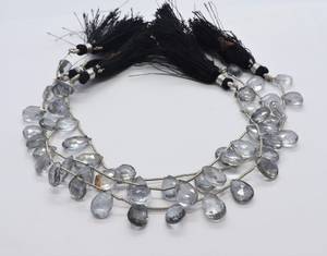 Natural Crystal Coated Faceted Pear Shape <b>Beads</b> 6x8-9x11MM Crystal <b>Beads</b> Faceted Crystal Pear <b>Beads</b> For Jewelry Making Wholesale - Product Image 6