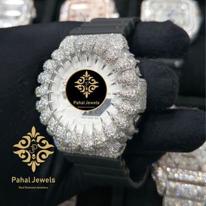 Montre analogique-numérique à quartz pour femme Pahal Jewels Luxury Diamond Roman Numeral avec bracelet de 20 mm en acier inoxydable et boîtier rond de 40 mm - Product Image 3