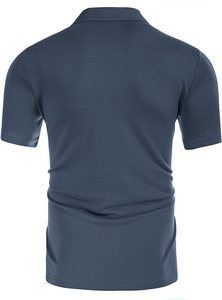 Conjunto Deportivo de Verano para Hombre de 2 Piezas, Informal y de Alta Calidad, Camiseta Polo Transpirable y Pantalones Cortos con Logotipo Personalizado - Product Image 4