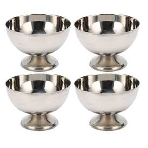 Tazón de Acero Inoxidable para Helado con Cuchara, Taza Metálica para Servir Postres, Decoración de Mesa para Cocina - Product Image 4