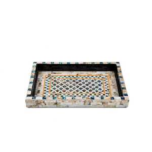 Premium Eco-friendly Arabic Mabkhara Oud <b>Incense</b> Burner Mother Pearl Inlay Set Tray <b>Box</b> for Religious Majlis Ramadan Eid - Product Image 4