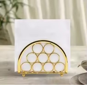 Decorative Metal Napkin Stand For Dining Table And Kitchen Stylish <b>Tissue</b> Stand For Home Office And Restaurant - Product Image 2