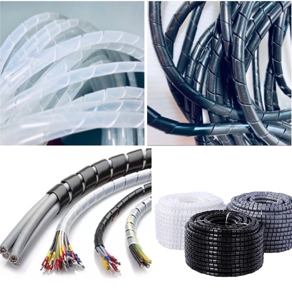 Factory Direct 4mm 6mm 8mm 10mm 12mm 15mm PE Cable Sleeves Wire and Cable Protection Tool Spiral Wrapping Bands Cable Protector