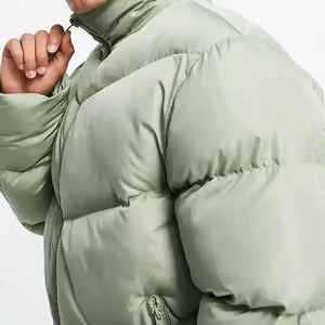Vente en gros de vestes matelassées à capuche pour hommes, streetwear d'hiver, OEM personnalisé - Product Image 5