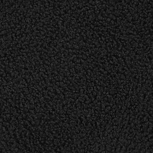 Pouf Rotondo Corvair con Contenitore, Rivestito in Finta Pelle di Pecora Nera - Product Image 5
