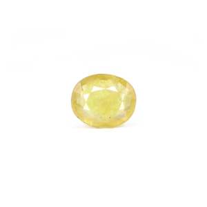 Loose 7.2 Carat Yellow Sapphire Gemstone Oval Cut 10x12mm for Fine Jewelry - Product Image 1