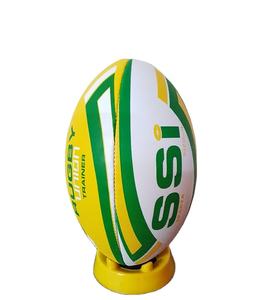 Professional Rugby Training Ball Size 3 Durable PU Rubber with Super Grip Hand Sewn All Weather for <b>Trainings</b> in India - Product Image 2
