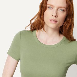 Women's Trendy Casual T Shirt Soft Cotton Crew <b>Neck</b> Short Sleeve Slim Fit Eco-Friendly Breathable Fashion <b>Top</b> Custom Logo - Product Image 2