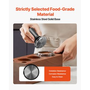 Pressino per Caffè Espresso in Acciaio Inox da 58mm con Impugnatura Antiscivolo, Molla da 30 Libbre, Strumento per Pressare il Caffè con Logo Personalizzato - Product Image 4
