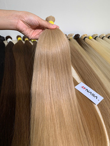 Cheveux humains de qualité supérieure sans perte de cheveux, 100 % vierges vietnamiens, couleur blond clair, doux et lisses, Super Double, de la marque NASA HAIR VIETNAM - Product Image 2