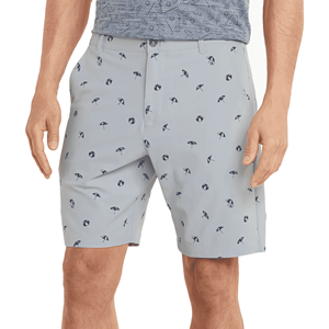 Shorts Bermuda Homme Gris Clair Imprimé Motif Parapluie Séchage Rapide Coupe Décontractée Taille Mi-Haute Boutons et Poches - Product Image 3