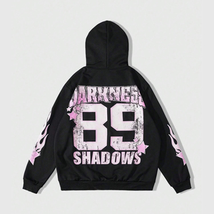 Sudadera con Capucha Gráfica Oversize Personalizada, Nueva Estampado, Algodón Felpa, Estilo Urbano, Venta al por Mayor - Product Image 2