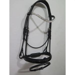 High Quality Custom Logo Nylon Halter Fancy <b>Stitching</b> Western Equestrian Horse Riding Leather Bridle for Racing Horse <b>Products</b> - Product Image 1