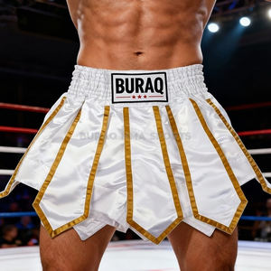 Pantalones Cortos de Muay Thai Transpirables Casuales de Spandex/Poliéster con Impresión Digital al por Mayor, Diseño de Última Generación, Ropa de Artes Marciales OEM para Adultos - Product Image 1