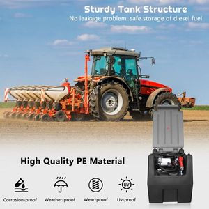 Portable 50-Gallon Fuel Dispenser Set in Black and Gray Vehicle Equipment - Product Image 6