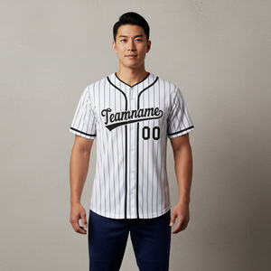 Camiseta de Béisbol Corta de Malla Transpirable Sublimada con Diseño Personalizado, Tallas Grandes, para Hombre, Opciones Personalizables, Gran Venta - Product Image 1